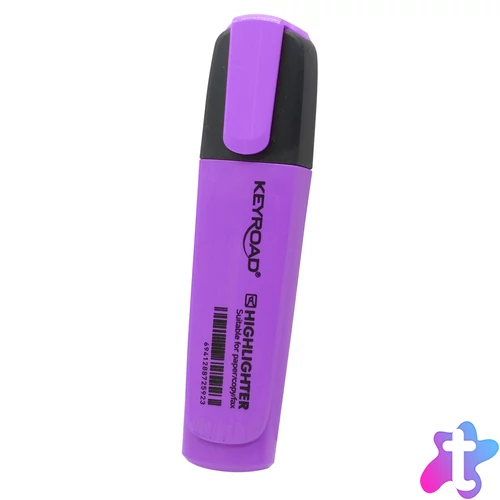 Fluo szövegkiemelő, vágott hegyű, lapos test, neon lila