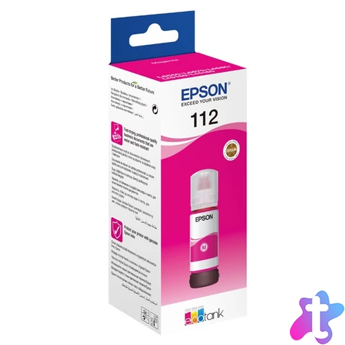 EPSON 112 EcoTank tintatartály, 70 ml, magenta