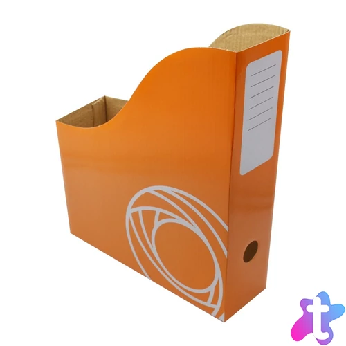 Iratpapucs 8cm, mikrohullámú karton, narancs