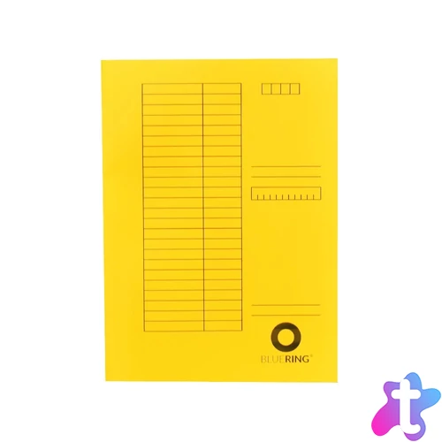 táblázatos pólyás dosszié, iratgyűjtő, 230 g-os karton, A4, sárga