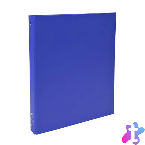 Gyűrűs könyv, 4 gyűrű, 40 mm, A4, karton, EXACOMPTA, kék