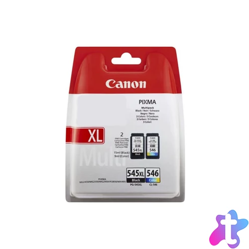 PG-545XL + CL-546 (8286B010) festékpatron csomag, ~400+180 oldal, eredeti