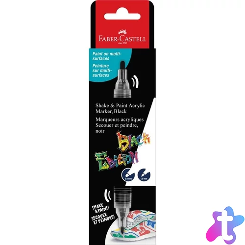 Black Edition Shake&Paint fekete kétvégű akrilfilctoll