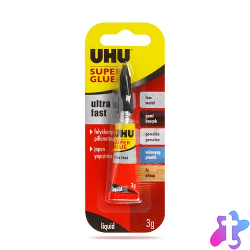 Super Glue folyékony pillanatragasztó, 3 g