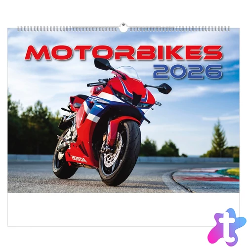 Motorbikes fali naptár, 2026