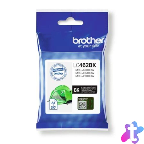 LC462BK Tintapatron MFC-J3540 nyomtatóhoz, BROTHER, fekete, 550 oldal