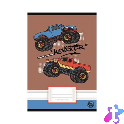 Truck füzet, tűzött, A5, vonalas (14-32), 32 lap