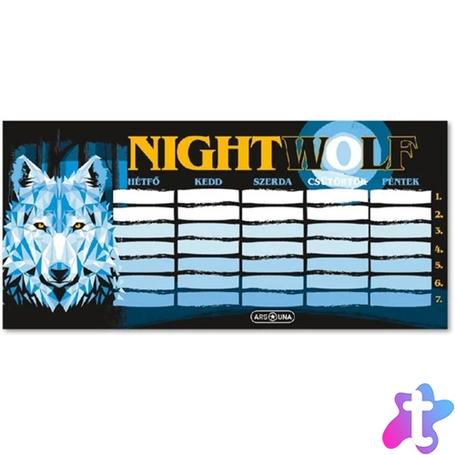 Nightwolf 23 (5257) 1 lapos órarend