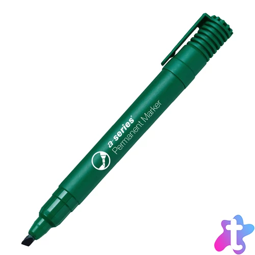 Alkoholos marker 2-5mm, vágott végű A-series zöld
