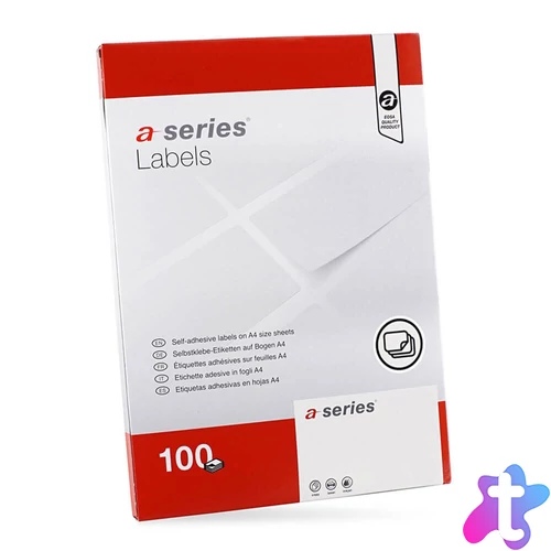 Etikett címke, 70x50,8mm, 100 lap, 15 címke/lap A-Series