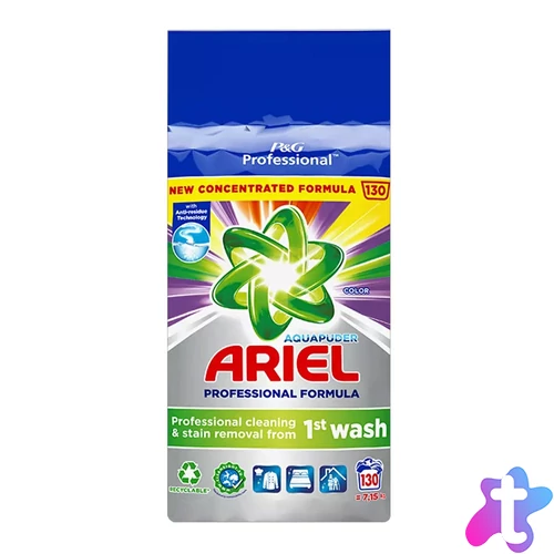 Mosópor 7,15 kg (130 mosás) színes ruhákhoz Ariel Professional Color