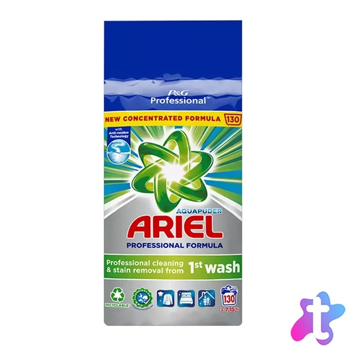 Mosópor 7,15 kg (130 mosás) fehér ruhákhoz Ariel Professional