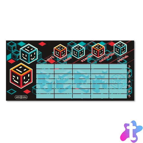 Órarend egylapos fiús, Ars Una GEEK (5256) 23 25db/csomag