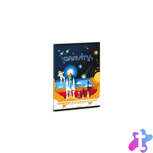 Leckefüzet A5, tűzött 38 lap Ars Una GRAVITY 10db/csomag