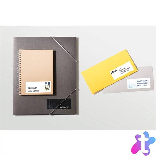 Etikett címke, 70 x37mm, univerzális, 24 címke/ív, 100 ív/doboz, Avery fehér