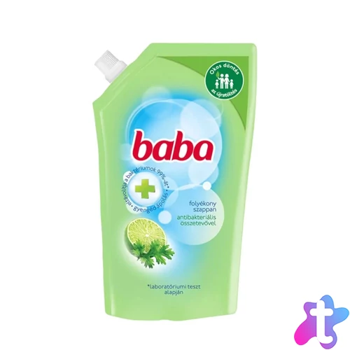 Folyékony szappan utántöltő 500 ml Baba Antibakteriális Lime
