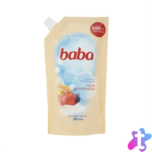 Folyékony szappan utántöltő 500 ml Baba Tej és Gyümölcs