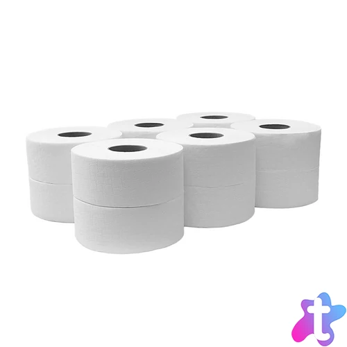 Toalettpapír 2 rétegű közületi átmérő: 19 cm 100 % cellulóz 105 m 12 tekercs/karton Bluering® hófehér