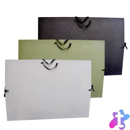 Rajztábla tartó, rajzlaptartó A4, méret műbőr , szalagfüles Bluering® prémium