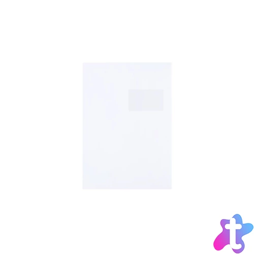 Boríték TC/4 szilikonos bélésnyomott jobb ablak 55x90mm ablak jobb oldalról 20mm felülről 57mm Bluering® fehér