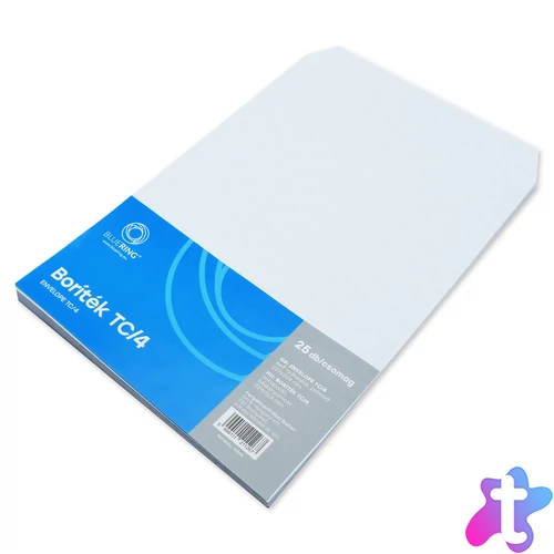 Boríték TC/4 öntapadó bélésnyomott 229x324mm Bluering® 25 db/csom fehér