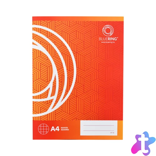 Füzet iskolai A4, 32lap, kockás 87-32 Bluering®