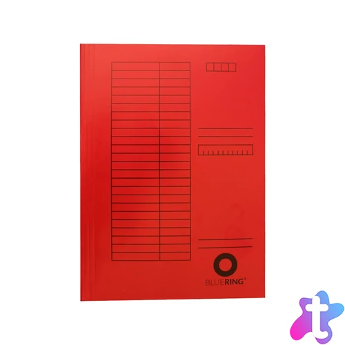 Iratgyűjtő, táblázatos pólyás dosszié A4, 230g. karton Bluering® piros