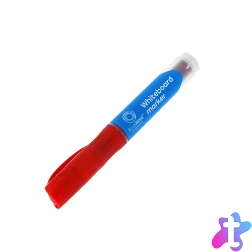 Táblamarker 3mm, kerek, cserélhető betétes, Bluering piros