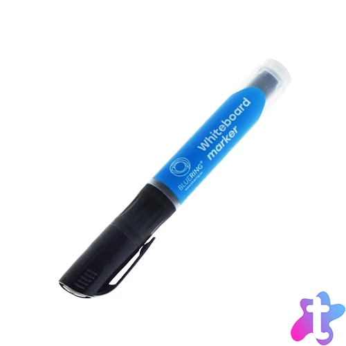 Táblamarker 2,2-5,2mm, vágott hegyű, cserélhető betétes, Bluering fekete