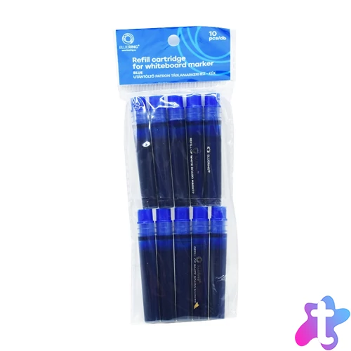 Utántöltő patron cserélhető betétes táblamarkerhez Bluering kék