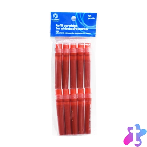 Utántöltő patron cserélhető betétes táblamarkerhez Bluering piros