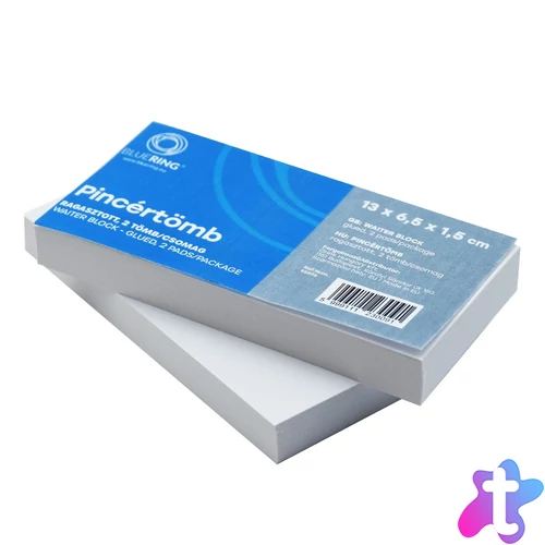 Pincértömb sima 13x6,5x1,5cm, ragasztott 2 tömb/csomag Bluering®
