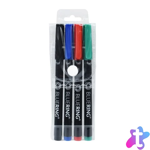Rostirón, tűfilc alkoholos készlet, 1mm OHP Bluering® M, 4 klf. szín