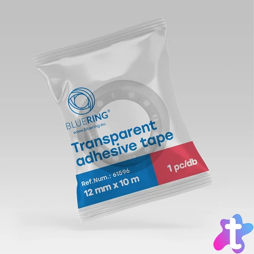 Ragasztószalag 12mmx10m Bluering® egyesével csomagolt