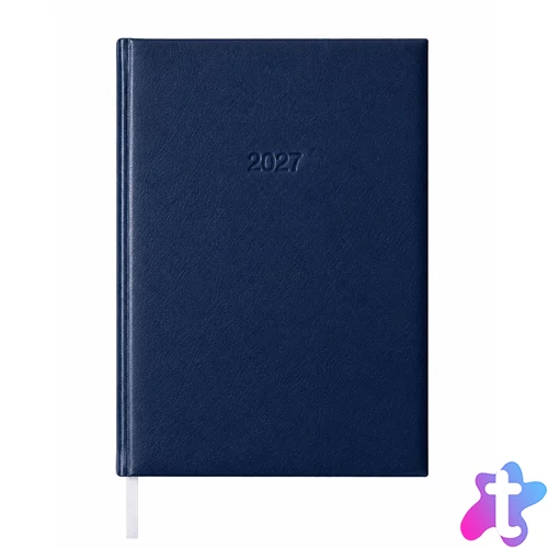 Határidőnapló agenda Standard B/5, heti fehér lapokkal kék Bluering® 2027.