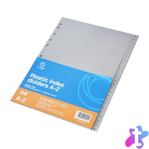 Regiszter műanyag A-Z Bluering® szürke