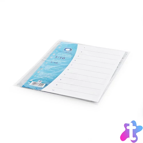 Regiszter műanyag 1-10 Bluering® szürke