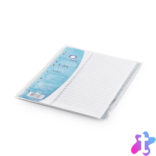 Regiszter műanyag 1-31 Bluering® szürke