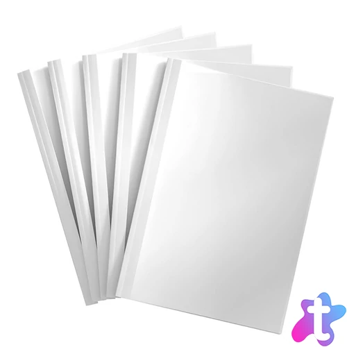 Hőkötő borító, A4, 40mm, 351-400lapig 25 db/doboz, Bluering® fehér