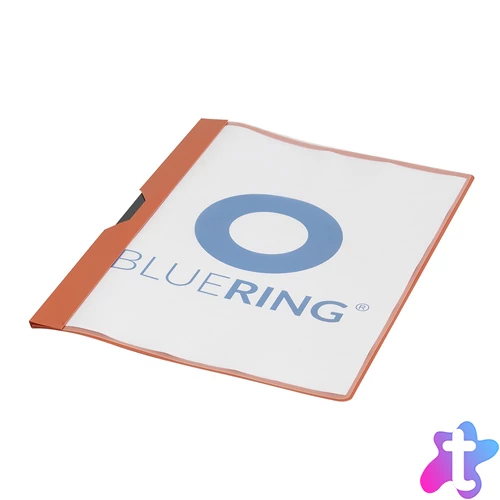 Gyorsfűző klip mappa A4, műanyag 30laphoz fém klippes Bluering® piros