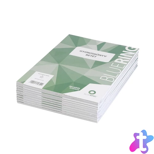 Gyűrűskönyv betét A4, 50lap Bluering® sima