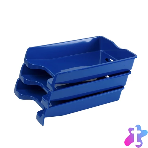 Irattálca műanyag 355, 355x255x60mm, Bluering®, kék