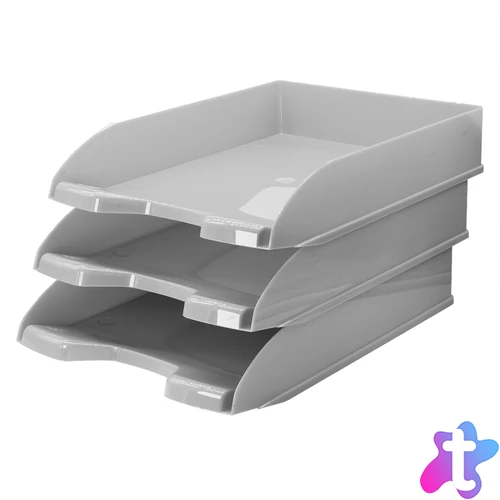 Irattálca műanyag 345, 345x255x65mm, Bluering®, szürke