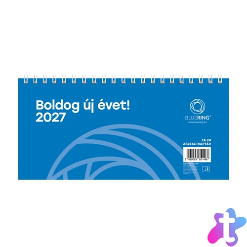 Asztali naptár TA-24 2027. Bluering®