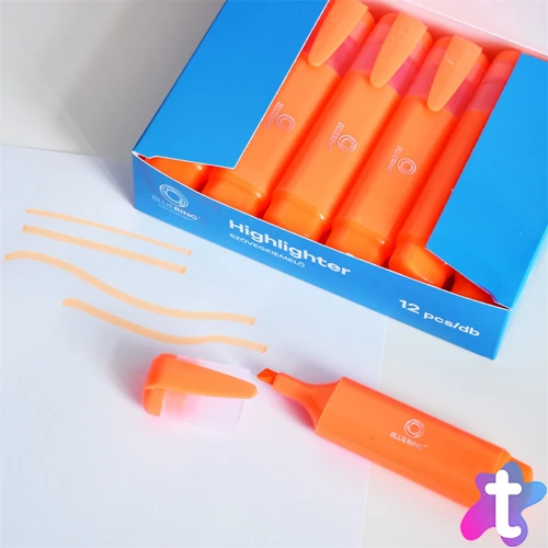 Szövegkiemelő lapos test Bluering® narancs