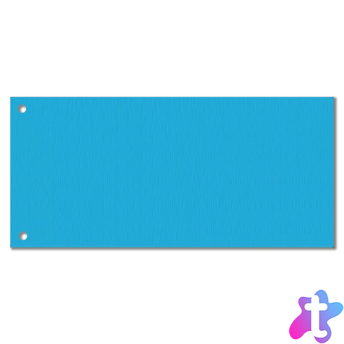 Elválasztócsík, karton 190g. 10,5x24cm, 100 db/csomag, Bluering® kék