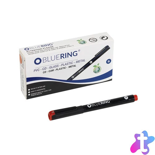 Rostirón, tűfilc alkoholos 0,4mm, OHP Bluering® S piros