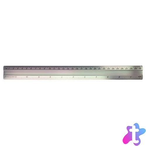 Vonalzó 30cm, alumínium Bluering®