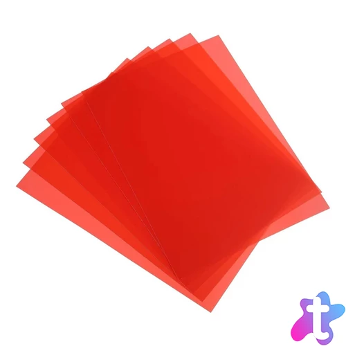 Előlap, A4, 200 micron 100 db/csomag, Bluering® áttetsző piros