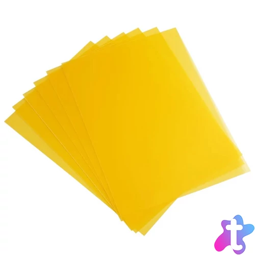 Előlap, A4, 200 micron 100 db/csomag, Bluering® áttetsző sárga